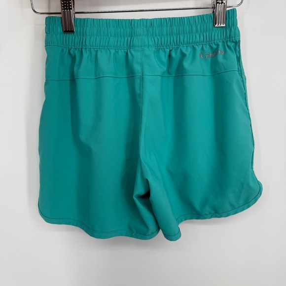 Columbia Girl's Teal Elastic Waist Pocket Shorts Size M‎ 10/12 - Picture 5 of 5